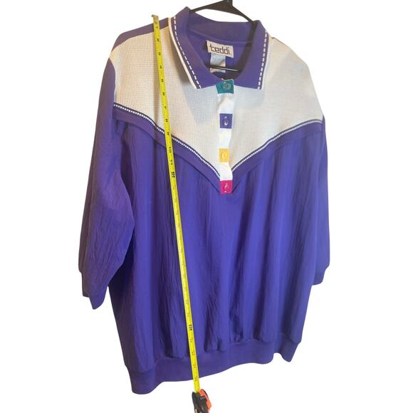 VTG 80’s Teddi Track Suit Set Oufit Pants/Top windbreaker Sz 2xl Retro Iconic - Picture 6 of 16